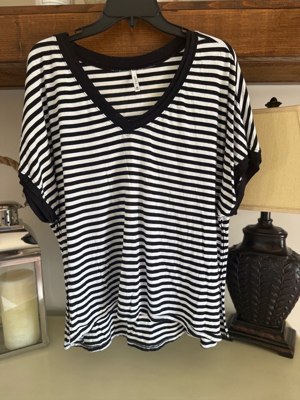 Z Supply Striped Short Sleeve Top